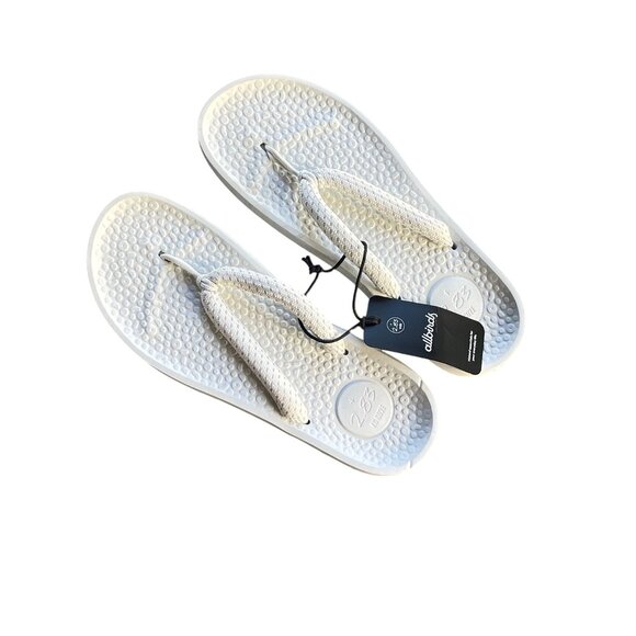Allbirds Womens Sugar Zeffer Blizzard White Flip Flops Size 13 - Picture 3 of 5